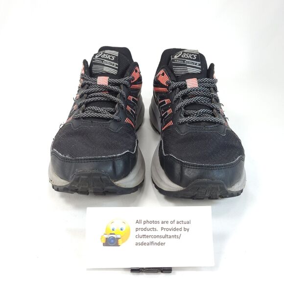 Asics Trail Scout 2 Athletic Lace Up Shoe Womens Size 6.5 1012B039 Black Pink - Picture 2 of 9